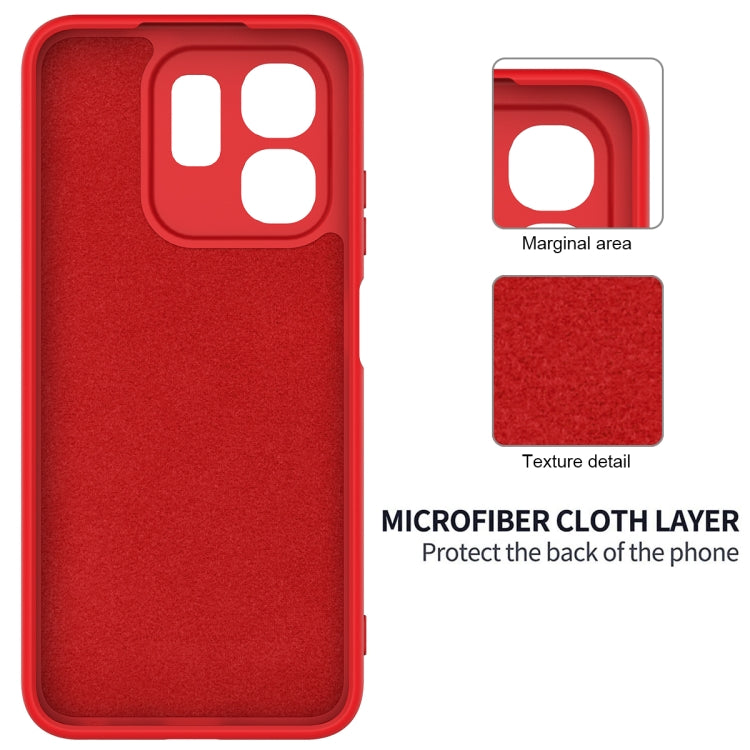 For Infinix Smart 9 Solid Color Liquid Silicone Dropproof Full Coverage Phone Case