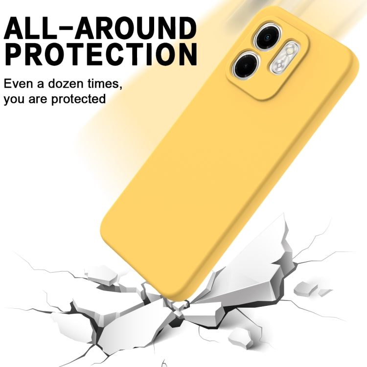 For Infinix Smart 9 Solid Color Liquid Silicone Dropproof Full Coverage Phone Case