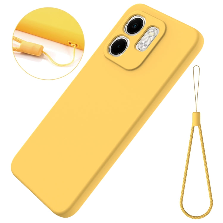 For Infinix Smart 9 Solid Color Liquid Silicone Dropproof Full Coverage Phone Case