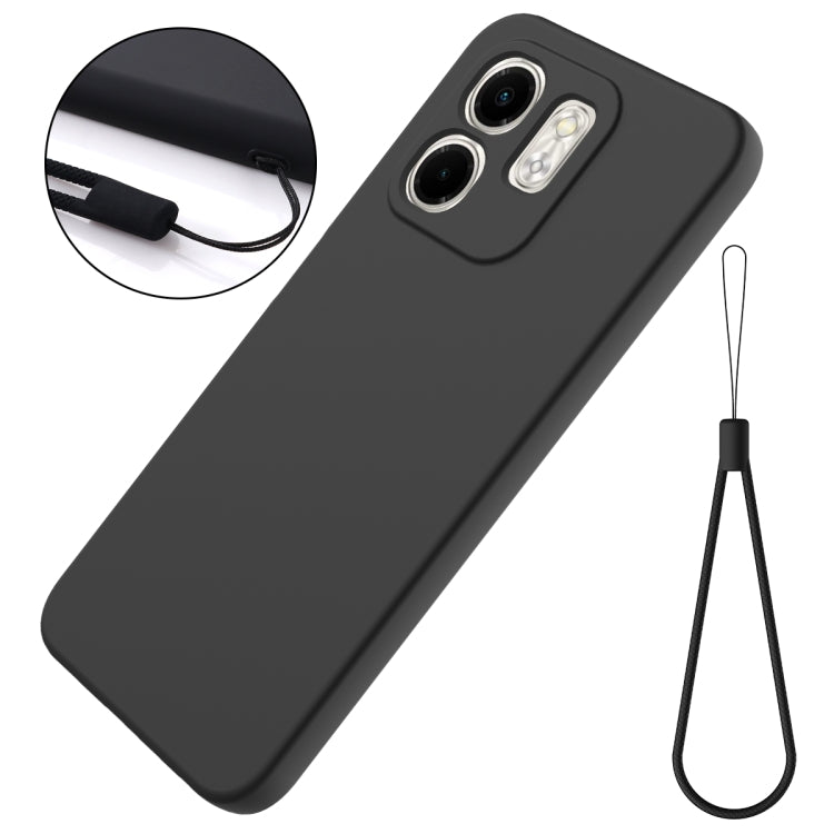 For Infinix Smart 9 Solid Color Liquid Silicone Dropproof Full Coverage Phone Case
