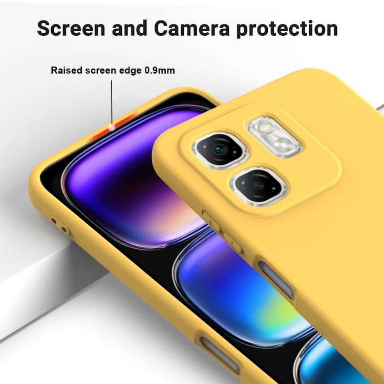 For Infinix Hot 50i Solid Color Liquid Silicone Dropproof Full Coverage Phone Case