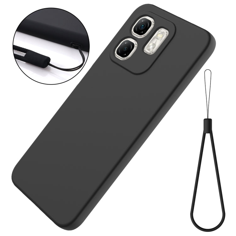 For Infinix Hot 50i Solid Color Liquid Silicone Dropproof Full Coverage Phone Case