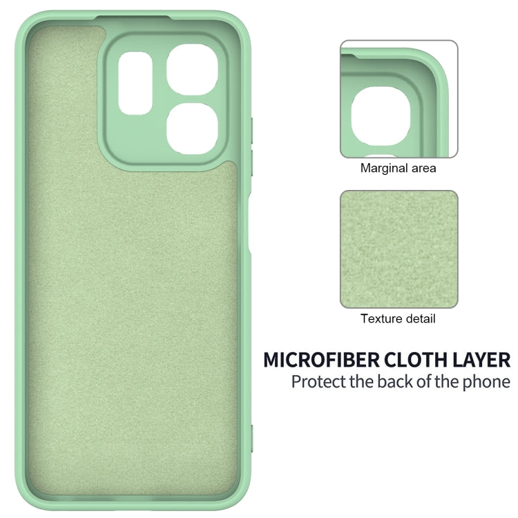 For Infinix Hot 50i Solid Color Liquid Silicone Dropproof Full Coverage Phone Case