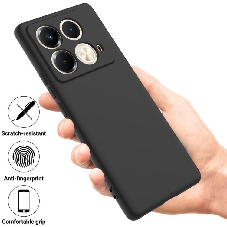 For Infinix Note 40S Solid Color Liquid Silicone Dropproof Full Coverage Phone Case