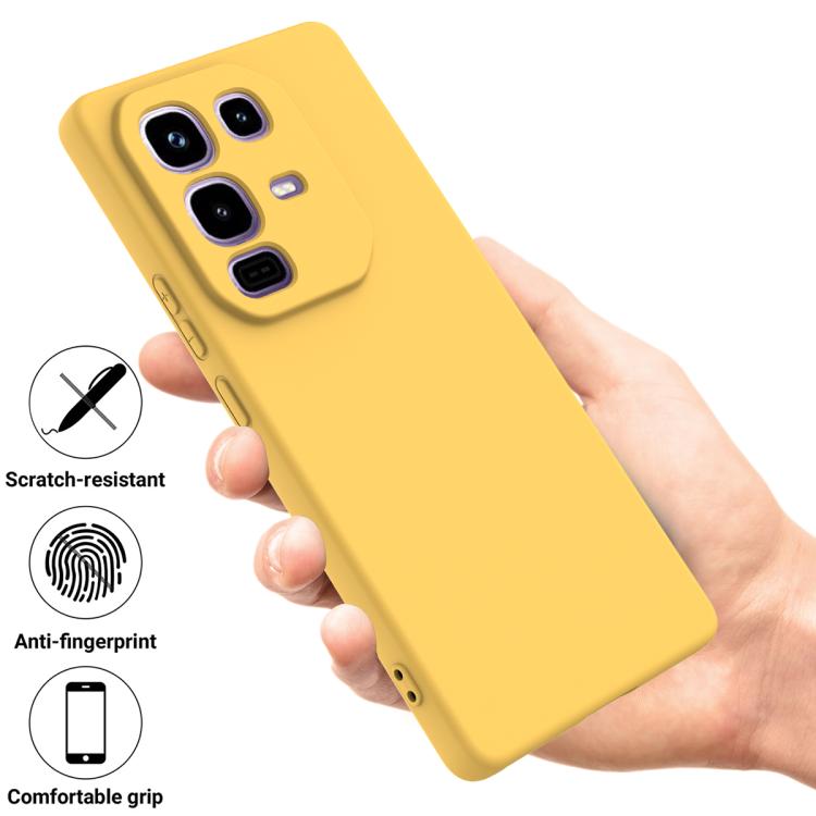 For Infinix Note 50 4G  / 50 Pro 4G Solid Color Liquid Silicone Dropproof Full Coverage Phone Case