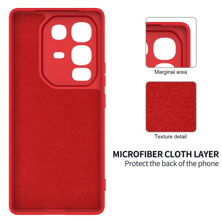 For Infinix Note 50x Solid Color Liquid Silicone Dropproof Full Coverage Phone Case