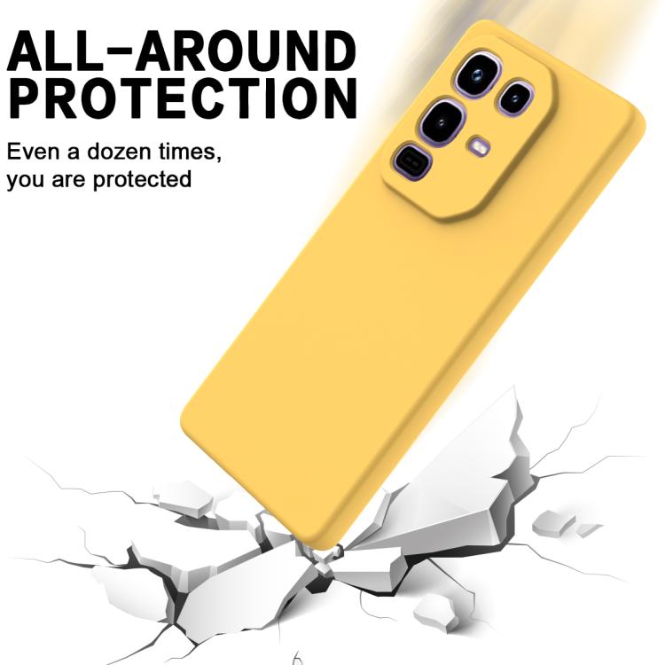 For Infinix Note 50x Solid Color Liquid Silicone Dropproof Full Coverage Phone Case