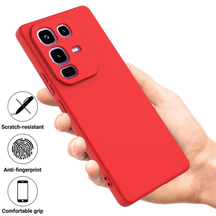 For Infinix Note 50s Solid Color Liquid Silicone Dropproof Full Coverage Phone Case