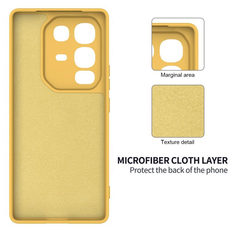 For Infinix Note 50s Solid Color Liquid Silicone Dropproof Full Coverage Phone Case