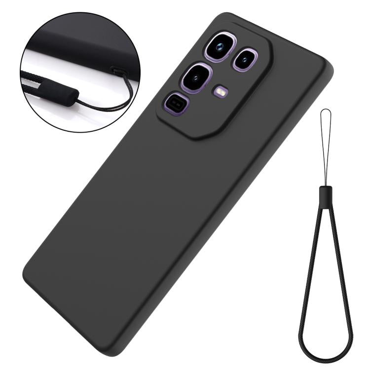 For Infinix Note 50s Solid Color Liquid Silicone Dropproof Full Coverage Phone Case