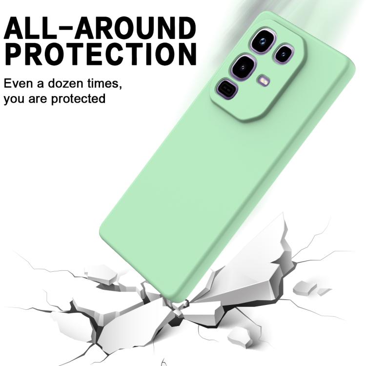 For Infinix Note 50s Solid Color Liquid Silicone Dropproof Full Coverage Phone Case
