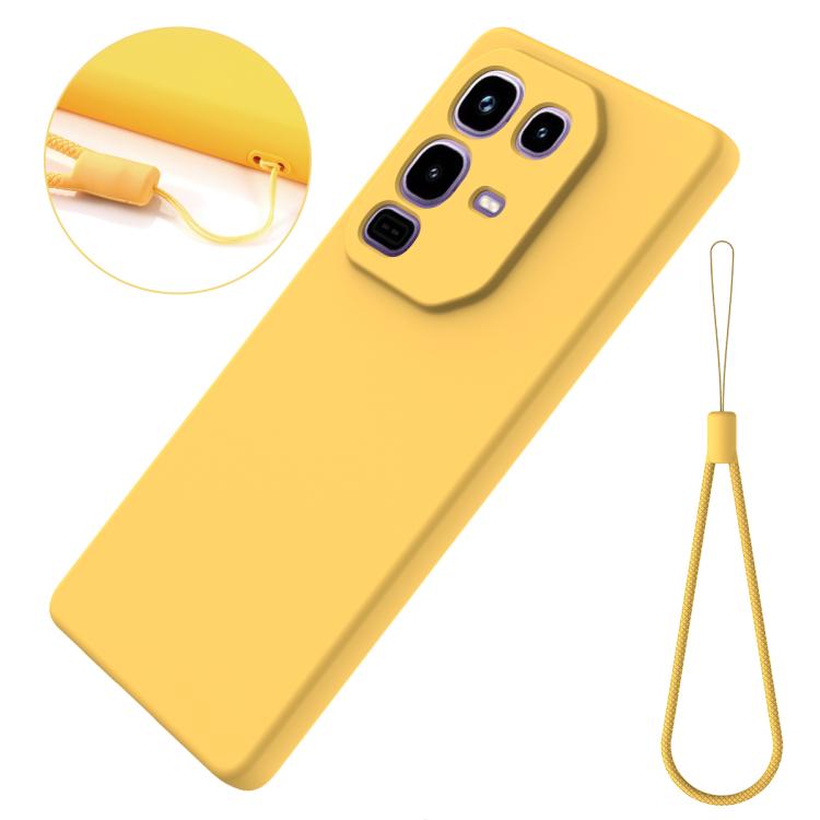 For Infinix Note 50 Pro+ Solid Color Liquid Silicone Dropproof Full Coverage Phone Case