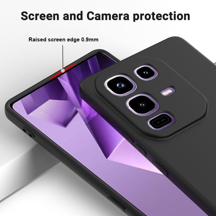For Infinix Note 50 Pro+ Solid Color Liquid Silicone Dropproof Full Coverage Phone Case