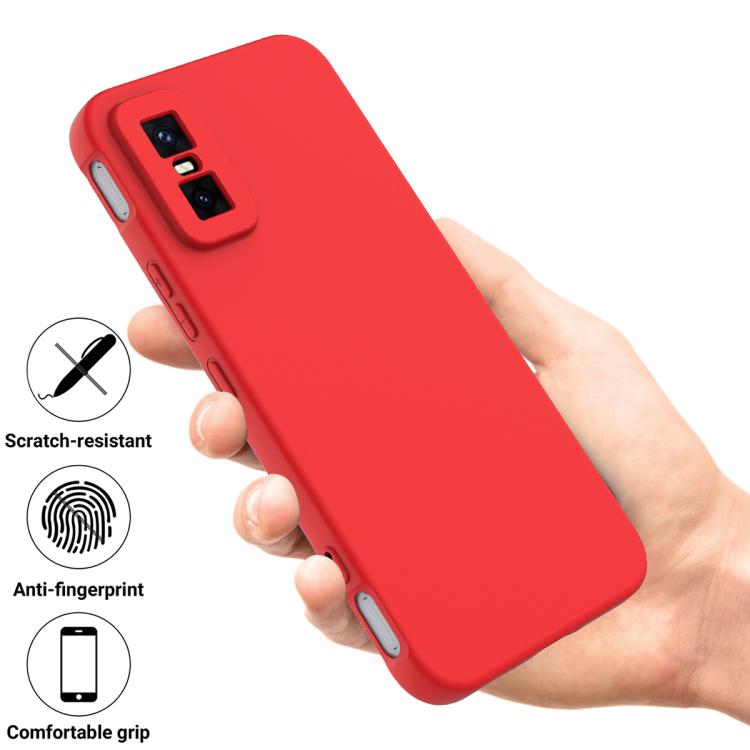 For Infinix GT 30 Pro / GT 30 Solid Color Liquid Silicone Dropproof Full Coverage Phone Case