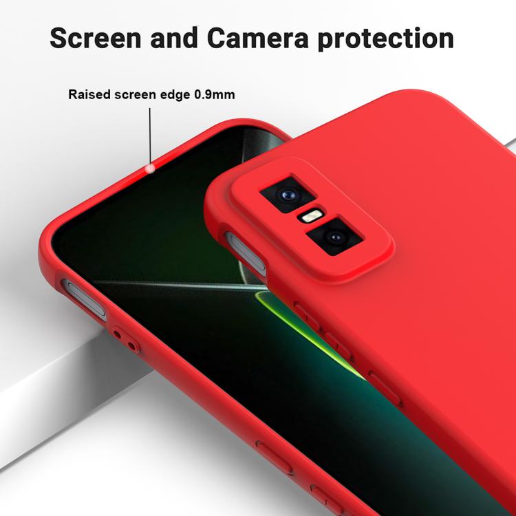 For Infinix GT 30 Pro / GT 30 Solid Color Liquid Silicone Dropproof Full Coverage Phone Case