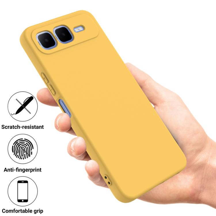For Infinix Smart 10 Plus 4G Solid Color Liquid Silicone Dropproof Full Coverage Phone Case