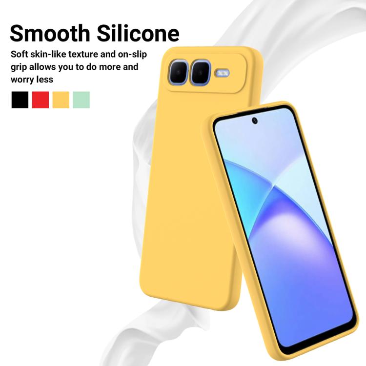 For Infinix Smart 10 Plus 4G Solid Color Liquid Silicone Dropproof Full Coverage Phone Case