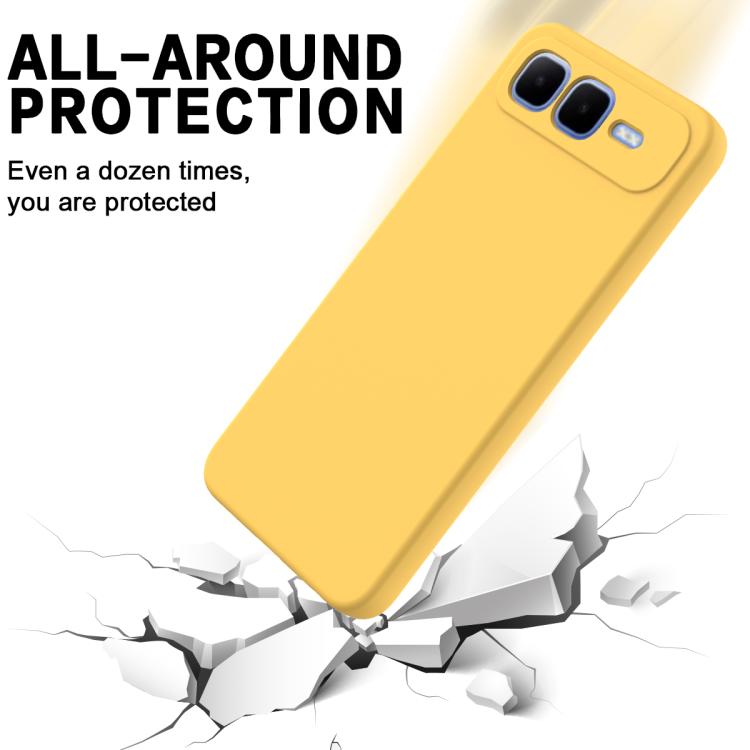 For Infinix Smart 10 Plus 4G Solid Color Liquid Silicone Dropproof Full Coverage Phone Case
