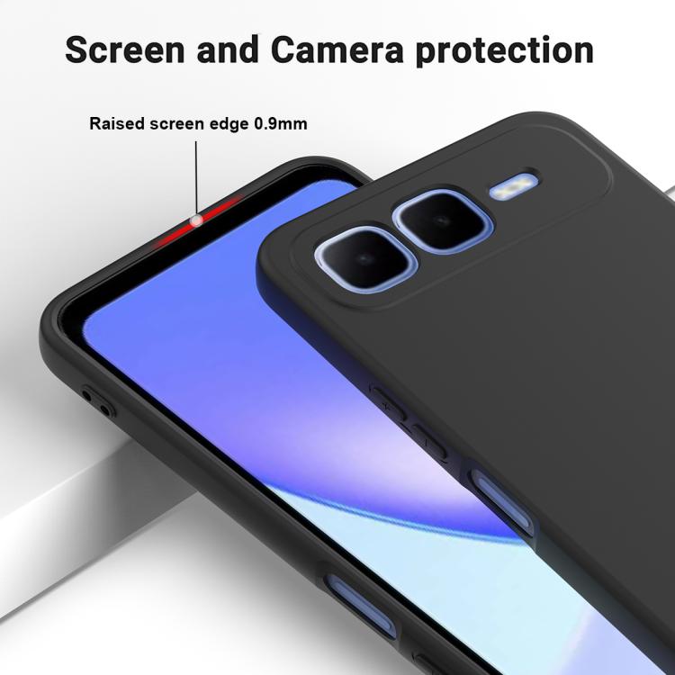 For Infinix Smart 10 Plus 4G Solid Color Liquid Silicone Dropproof Full Coverage Phone Case