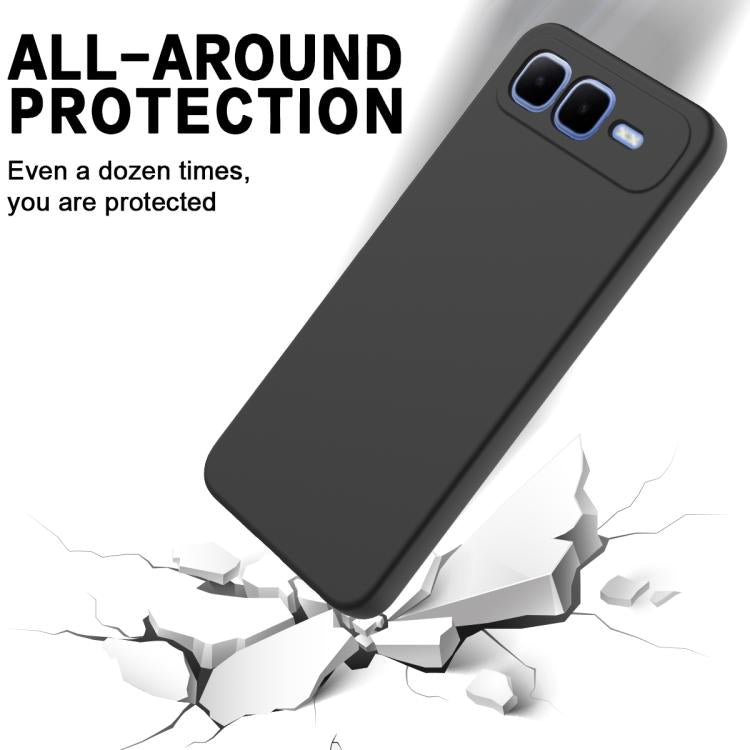 For Infinix Smart 10 Plus 4G Solid Color Liquid Silicone Dropproof Full Coverage Phone Case