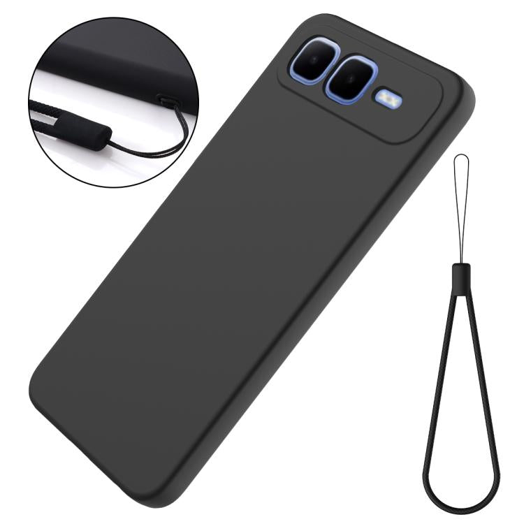 For Infinix Smart 10 Plus 4G Solid Color Liquid Silicone Dropproof Full Coverage Phone Case