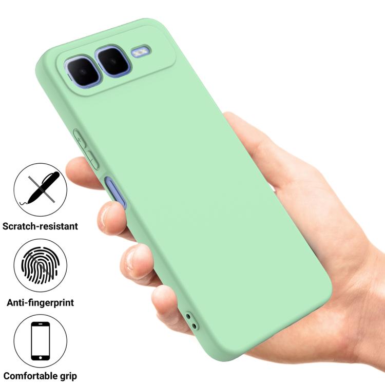 For Infinix Smart 10 Plus 4G Solid Color Liquid Silicone Dropproof Full Coverage Phone Case