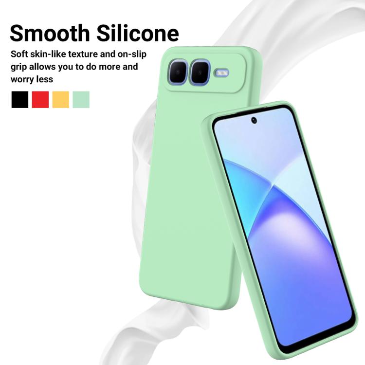 For Infinix Smart 10 Plus 4G Solid Color Liquid Silicone Dropproof Full Coverage Phone Case