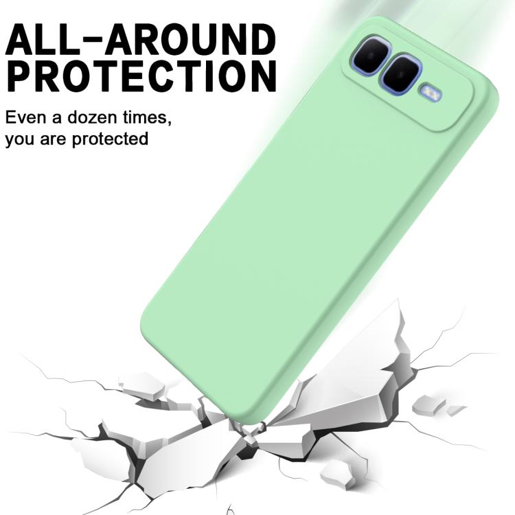 For Infinix Smart 10 Plus 4G Solid Color Liquid Silicone Dropproof Full Coverage Phone Case