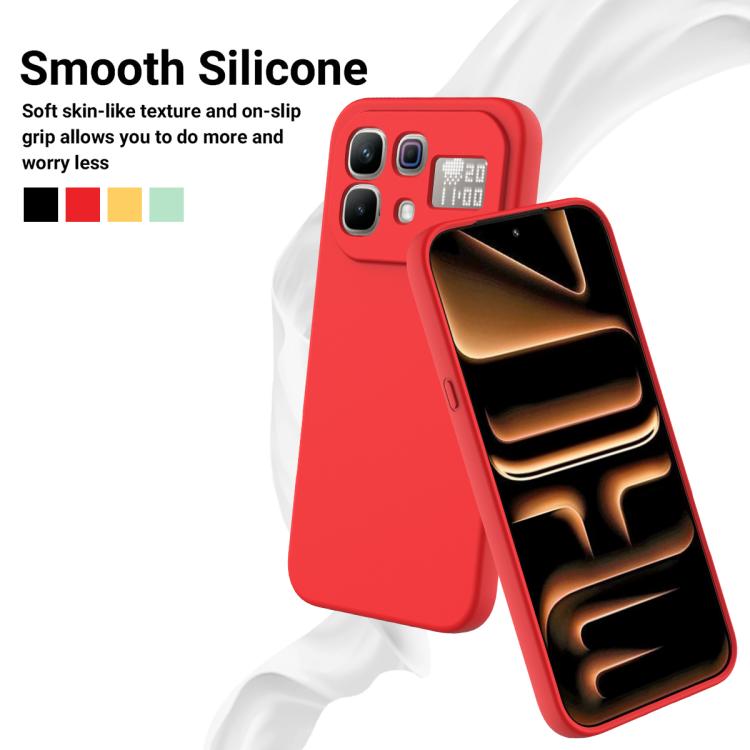 For Infinix Note 60 / 60 Pro 5G Solid Color Liquid Silicone Dropproof Full Coverage Phone Case