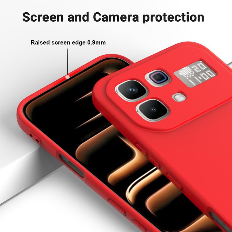 For Infinix Note 60 / 60 Pro 5G Solid Color Liquid Silicone Dropproof Full Coverage Phone Case