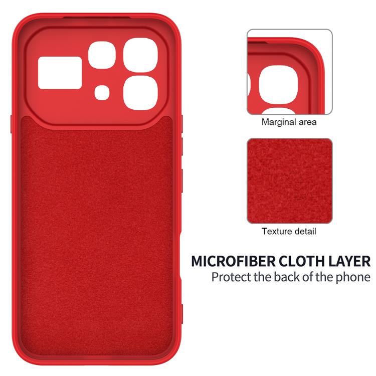 For Infinix Note 60 / 60 Pro 5G Solid Color Liquid Silicone Dropproof Full Coverage Phone Case