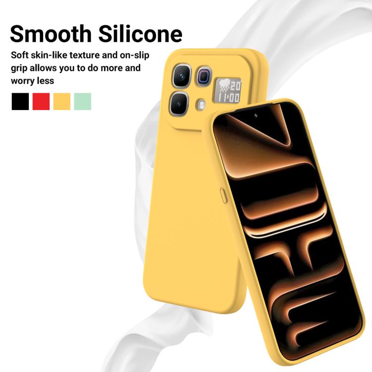 For Infinix Note 60 / 60 Pro 5G Solid Color Liquid Silicone Dropproof Full Coverage Phone Case