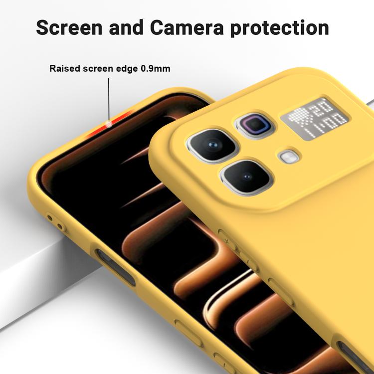 For Infinix Note 60 / 60 Pro 5G Solid Color Liquid Silicone Dropproof Full Coverage Phone Case
