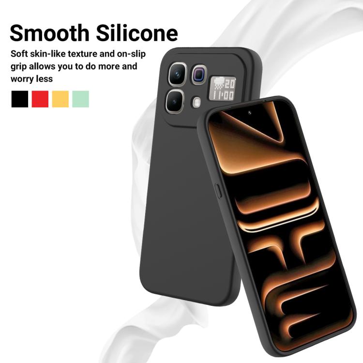 For Infinix Note 60 / 60 Pro 5G Solid Color Liquid Silicone Dropproof Full Coverage Phone Case