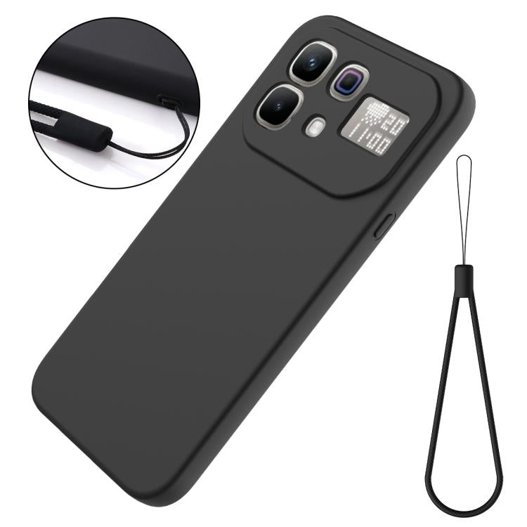 For Infinix Note 60 / 60 Pro 5G Solid Color Liquid Silicone Dropproof Full Coverage Phone Case
