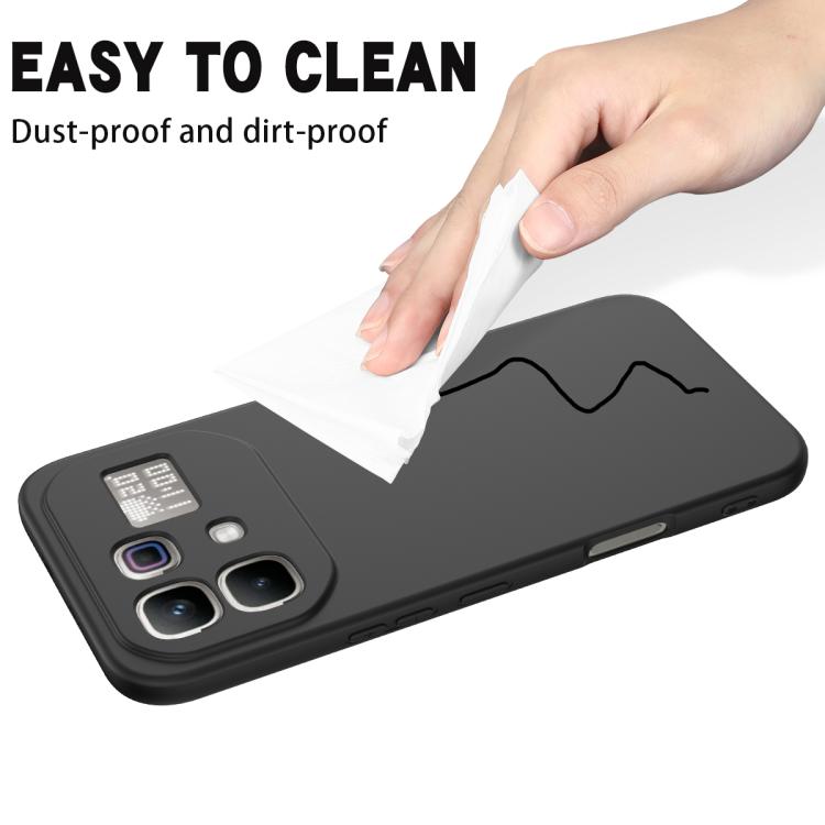 For Infinix Note 60 / 60 Pro 5G Solid Color Liquid Silicone Dropproof Full Coverage Phone Case