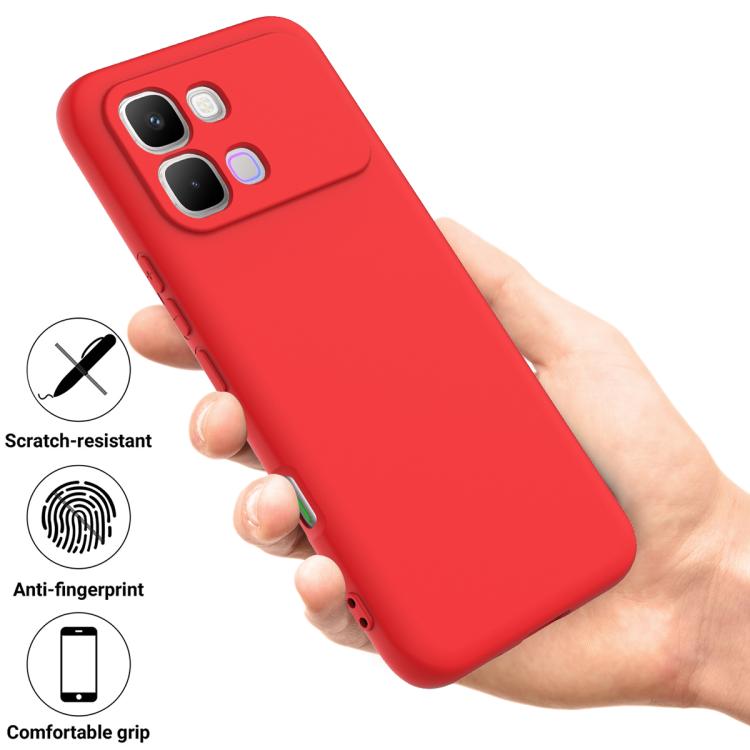 For Infinix Note Edge 5G Solid Color Liquid Silicone Dropproof Full Coverage Phone Case