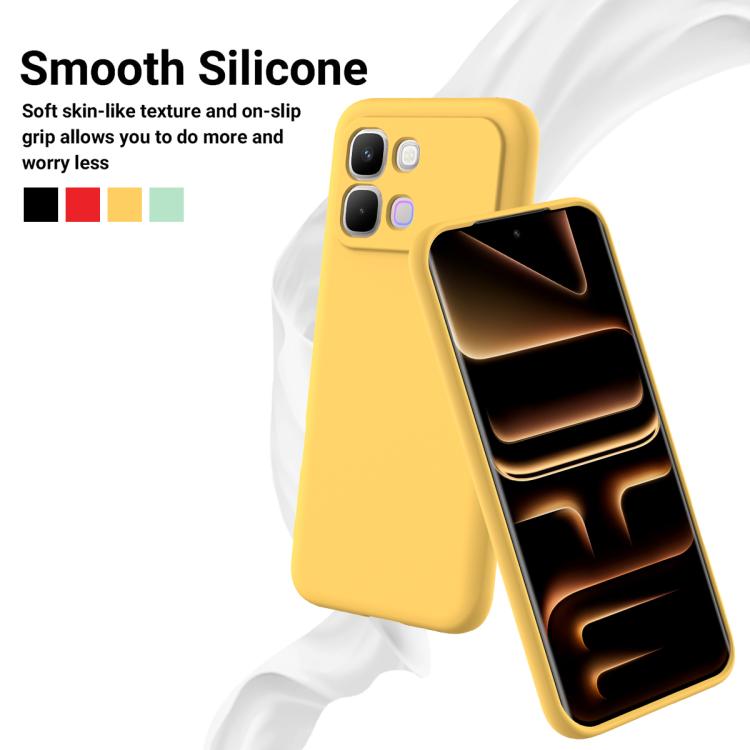For Infinix Note Edge 5G Solid Color Liquid Silicone Dropproof Full Coverage Phone Case