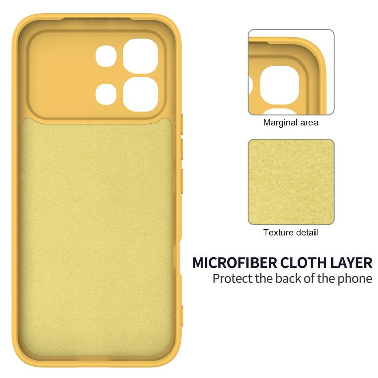 For Infinix Note Edge 5G Solid Color Liquid Silicone Dropproof Full Coverage Phone Case
