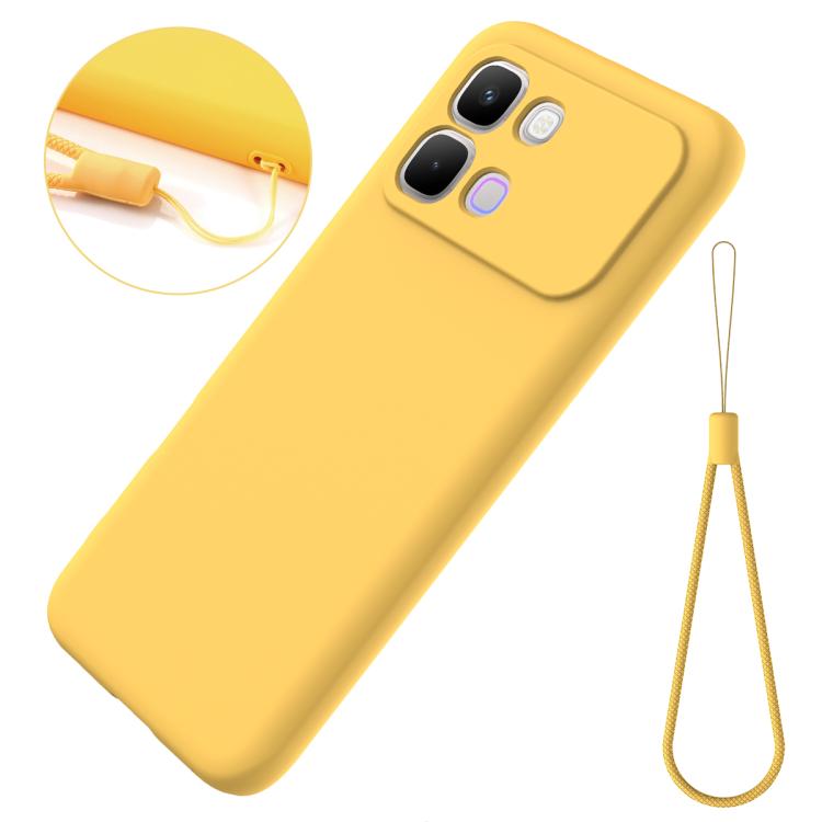 For Infinix Note Edge 5G Solid Color Liquid Silicone Dropproof Full Coverage Phone Case