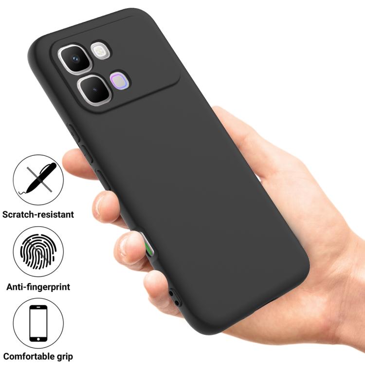 For Infinix Note Edge 5G Solid Color Liquid Silicone Dropproof Full Coverage Phone Case