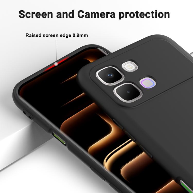 For Infinix Note Edge 5G Solid Color Liquid Silicone Dropproof Full Coverage Phone Case