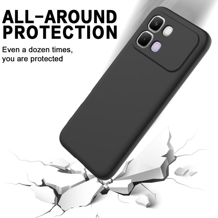 For Infinix Note Edge 5G Solid Color Liquid Silicone Dropproof Full Coverage Phone Case