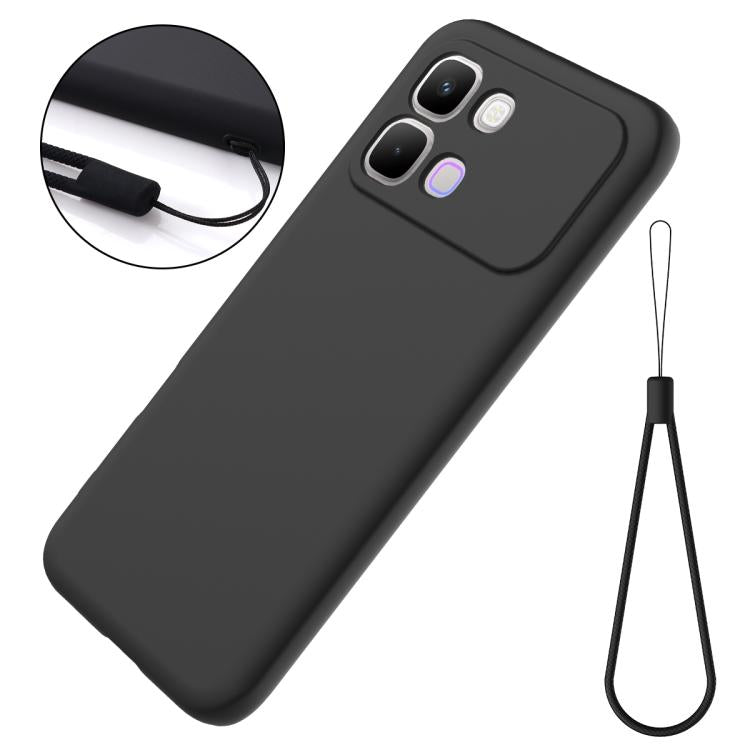 For Infinix Note Edge 5G Solid Color Liquid Silicone Dropproof Full Coverage Phone Case