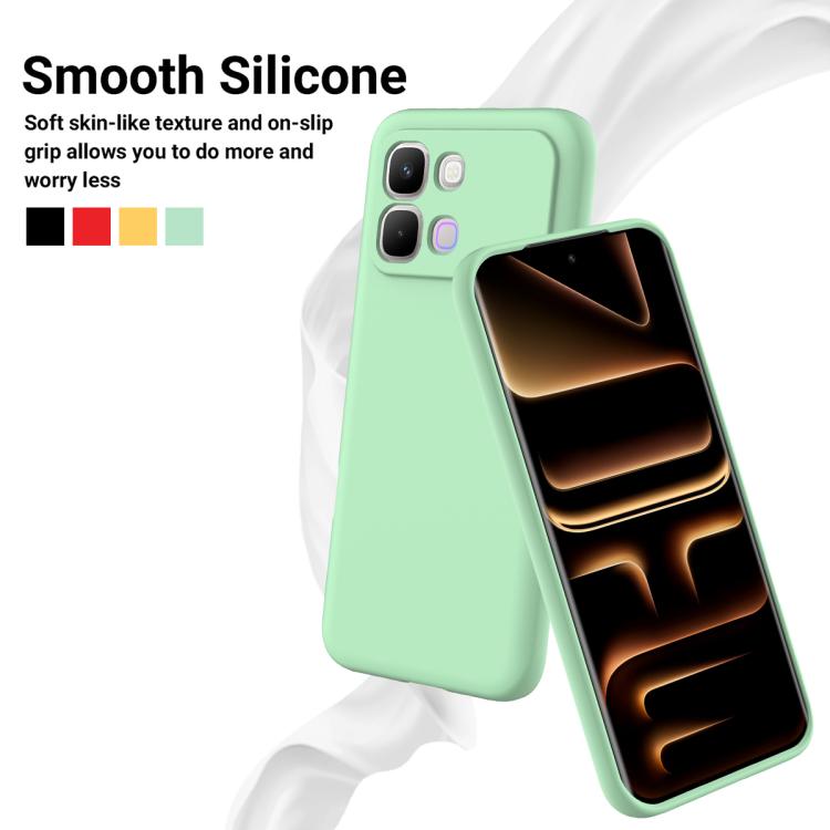 For Infinix Note Edge 5G Solid Color Liquid Silicone Dropproof Full Coverage Phone Case