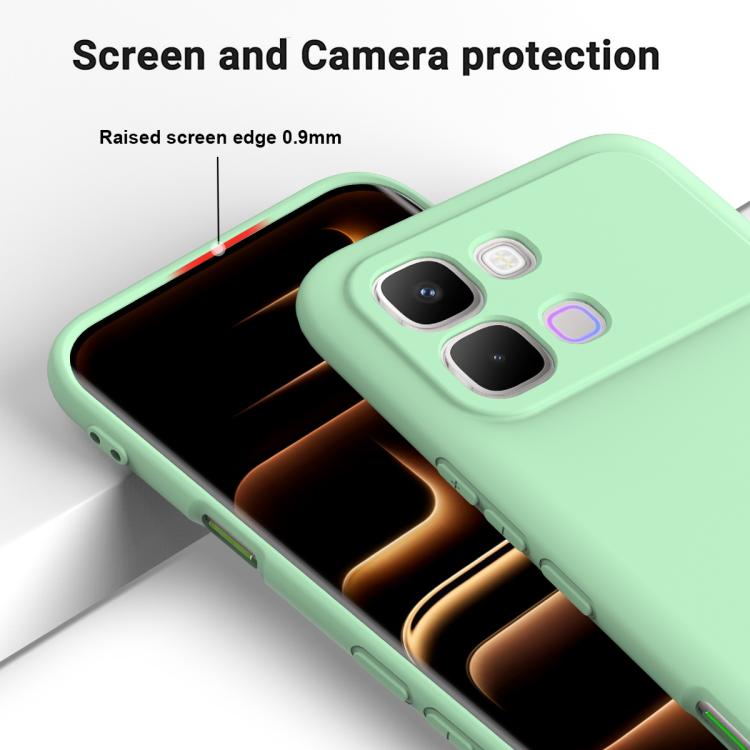 For Infinix Note Edge 5G Solid Color Liquid Silicone Dropproof Full Coverage Phone Case