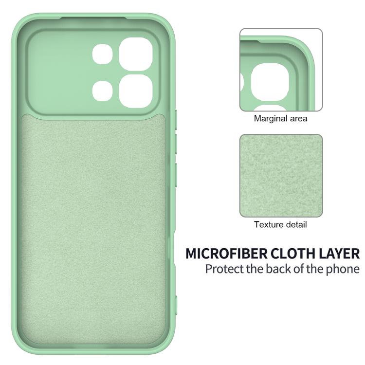 For Infinix Note Edge 5G Solid Color Liquid Silicone Dropproof Full Coverage Phone Case