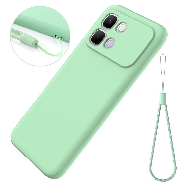 For Infinix Note Edge 5G Solid Color Liquid Silicone Dropproof Full Coverage Phone Case