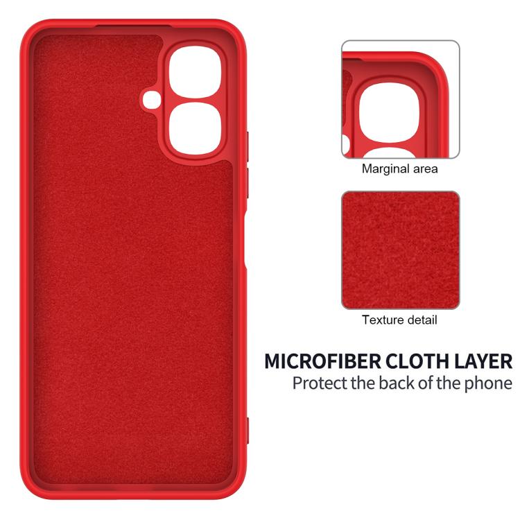 For Infinix Smart 20 4G Solid Color Liquid Silicone Dropproof Full Coverage Phone Case
