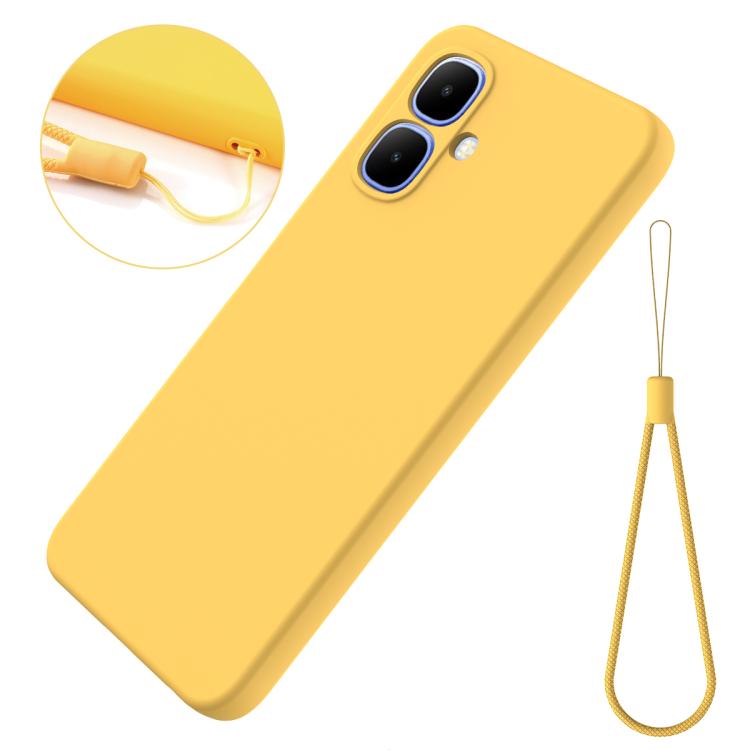 For Infinix Smart 20 4G Solid Color Liquid Silicone Dropproof Full Coverage Phone Case